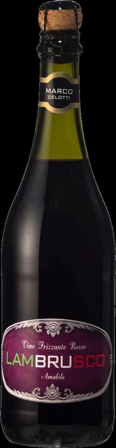 Botella de Lambrusco Marco Celotti Tinto