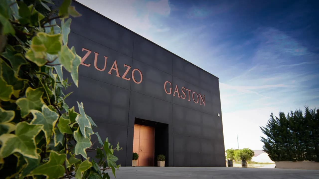 Viñedo y bodega de Bodegas Zuazo Gastón, en Oyón (Álava)